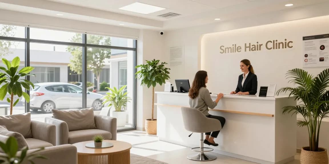 Hair transplant Turkey expert consultation in a modern health clinic, showcasing patient-friendly environment and compassionate care.