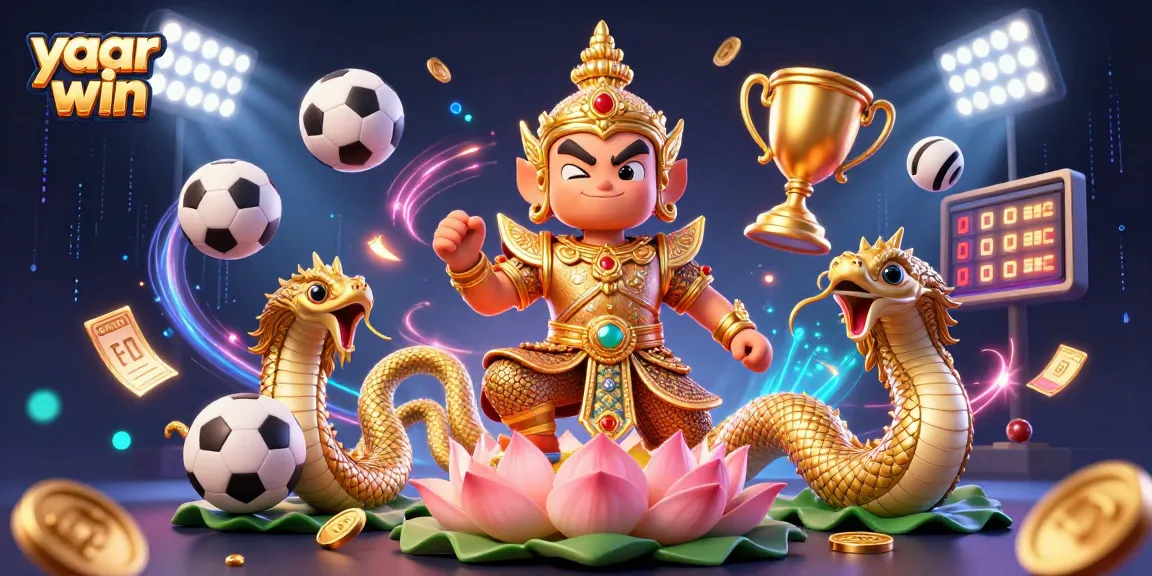 Experience the excitement of yaar win with dynamic sports elements and enchanting casino guardian characters.