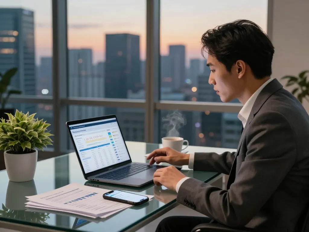 Professional financial consultation at www.dgi-chicago.com showcasing modern payment solutions and analytics.