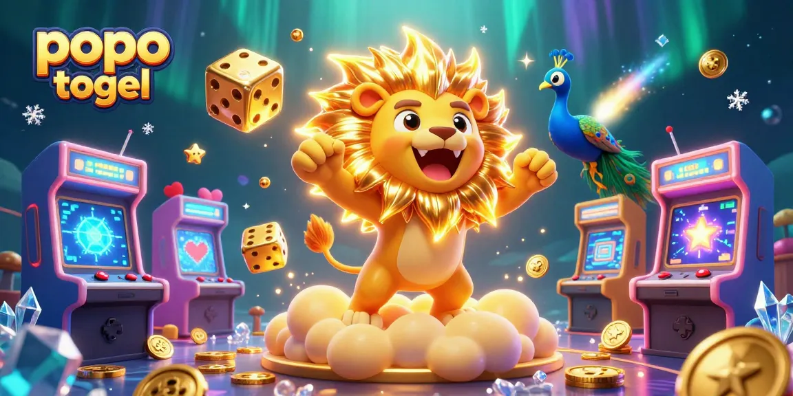 Play thrilling games at popo togel with colorful arcade machines and dynamic casino elements.