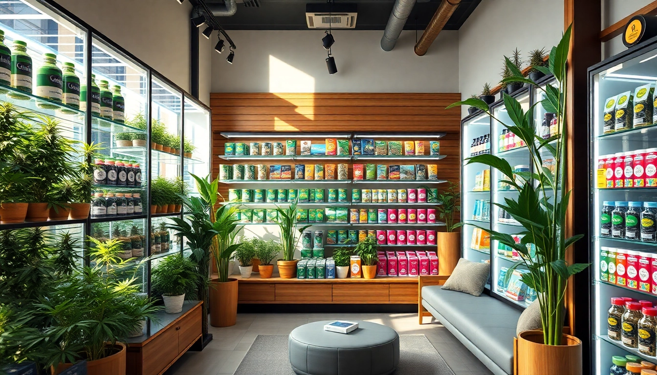 Find where can u buy weed in a vibrant, inviting cannabis shop with a cozy atmosphere.