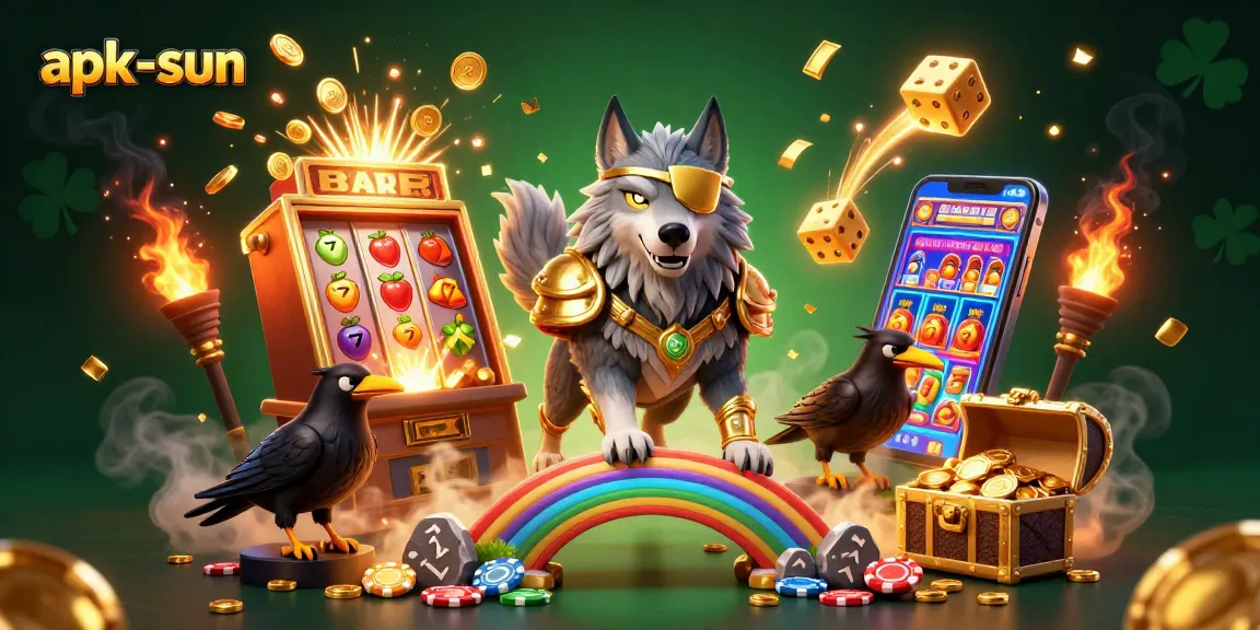 Experience thrilling wins with apk-sun's vibrant casino adventure featuring Odin and his ravens.