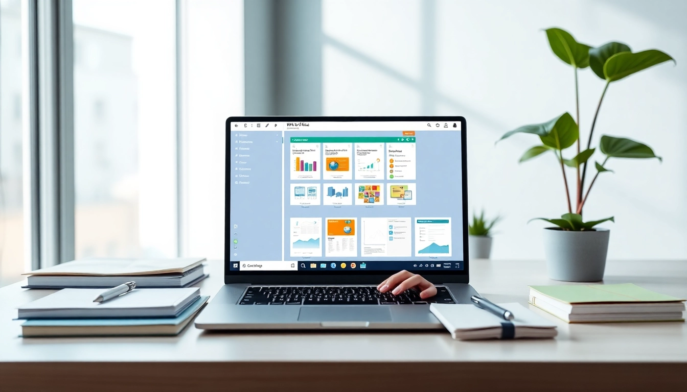 在现代办公室工作区中显示的 WPS Office 桌面界面，突出生产力工具。