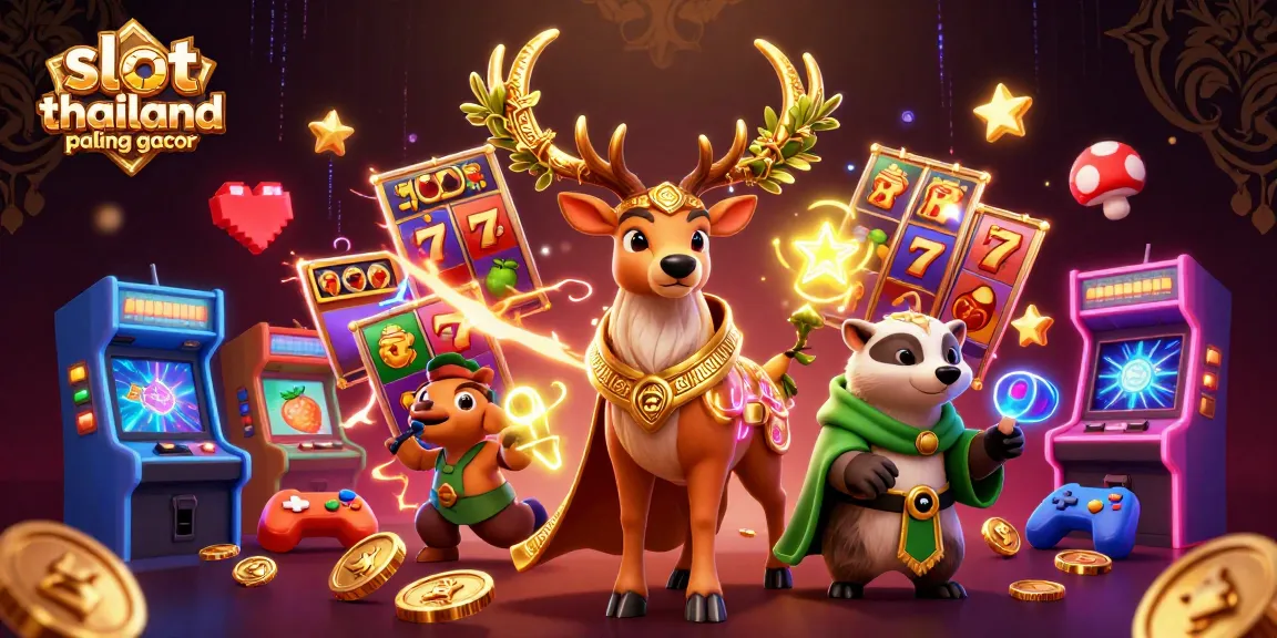 Spin the reels and win big with slot thailand paling gacor in this vibrant casino illustration.