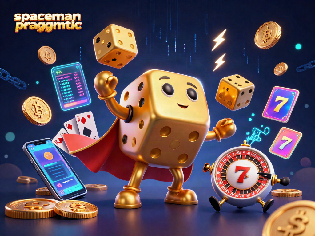 Spin the reels with spaceman pragmatic as golden dice, coins, and jackpots soar around!