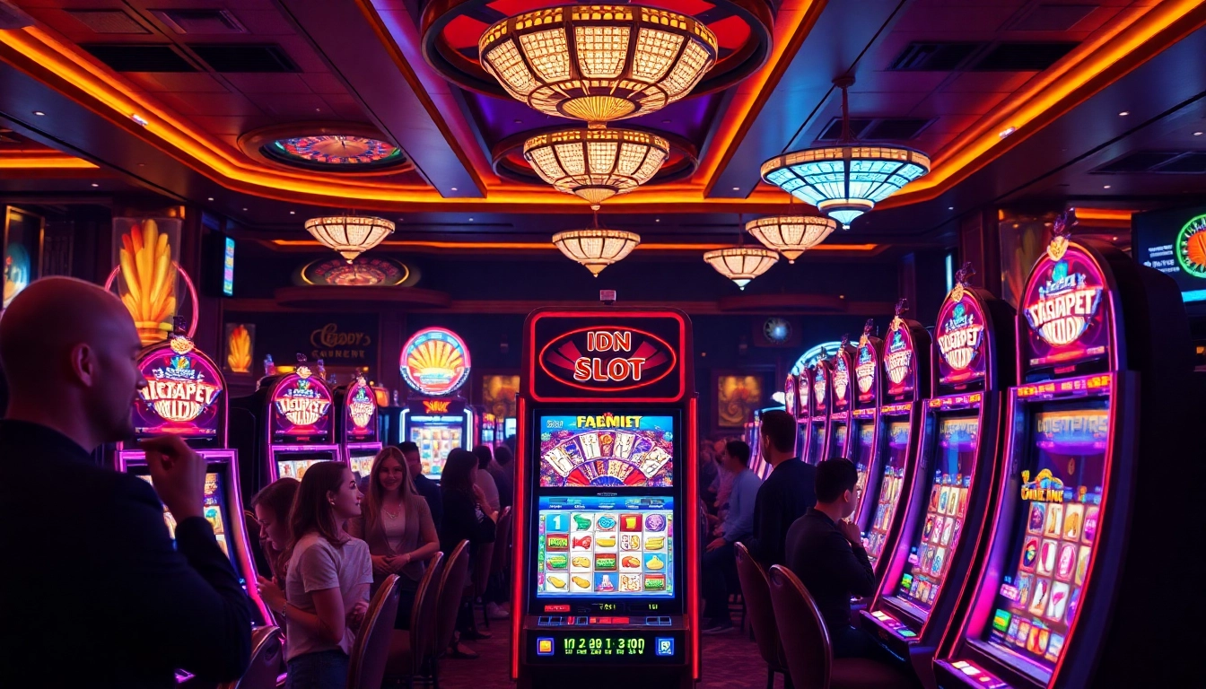 Experience excitement at idn slot machines in a vibrant casino atmosphere.