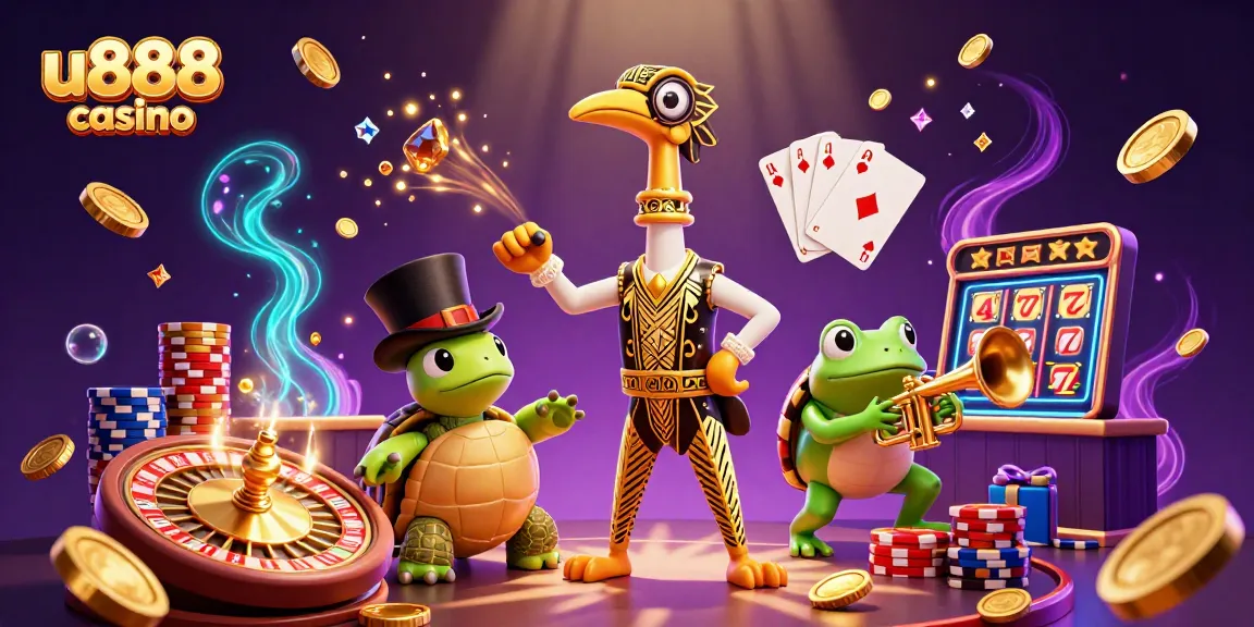 Spin and win at u888 casino with vibrant characters show-casing thrilling gaming elements.