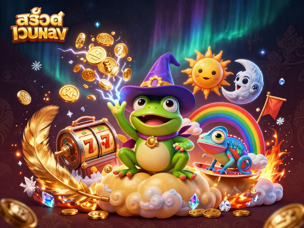 Experience the excitement of สล็อตเว็บตรง with a storm of golden coins and dynamic gambling elements.