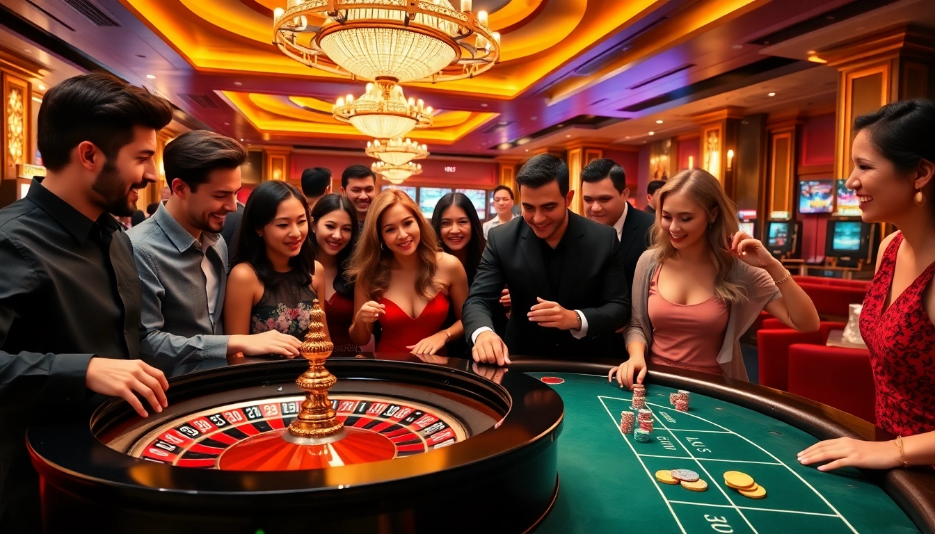 Place bets using sbobet link login with excitement at a vibrant casino table.