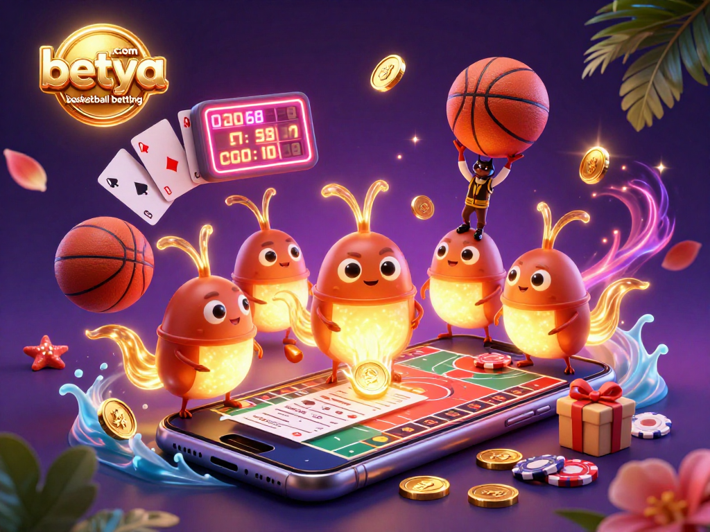 Join the excitement of betya.com basketball betting as glowworms bring life to a vibrant sports scene.