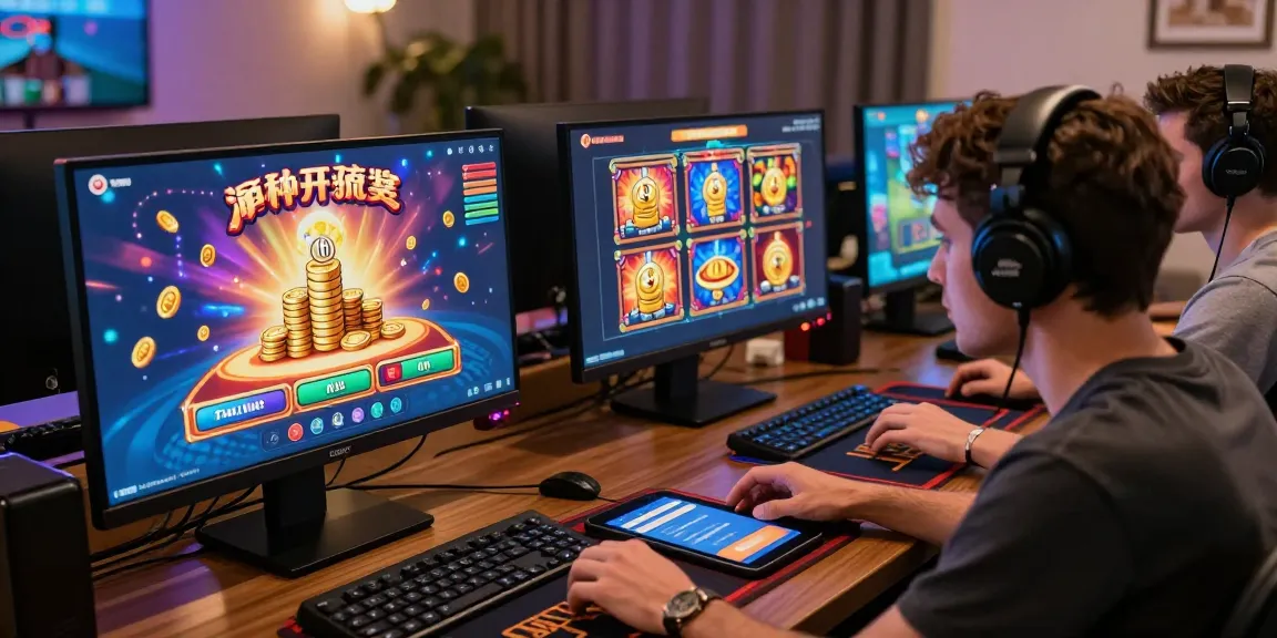 Players enjoying slot gacor games in a vibrant online casino atmosphere.