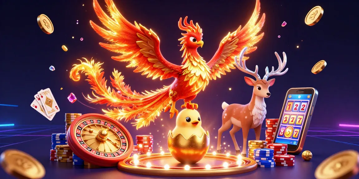 Sbobet88 showcases a thrilling scene of betting excitement with a vibrant phoenix and casino elements.