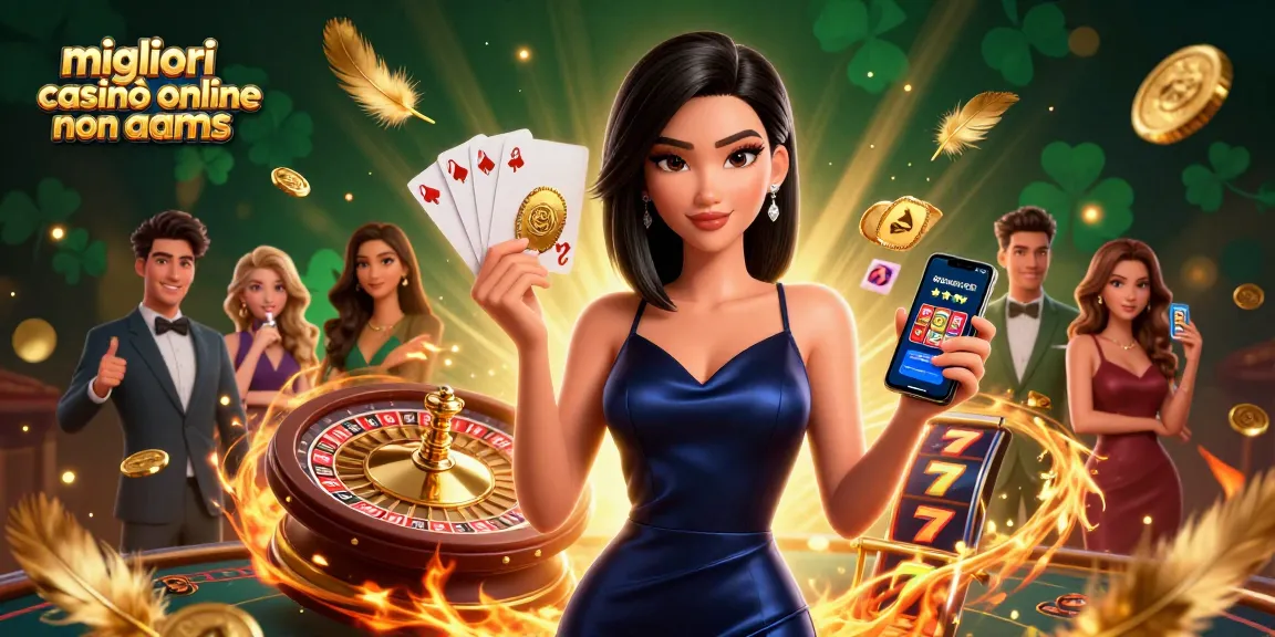 Vivi l'emozione dei migliori casinò online non AAMS con slot vibranti, roulette e fiches dorate