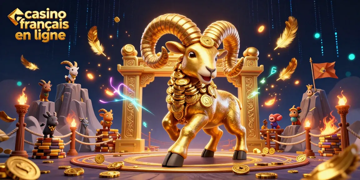 Profitez du casino français en ligne avec une illustration colorée de jeux et d'animations captivantes.