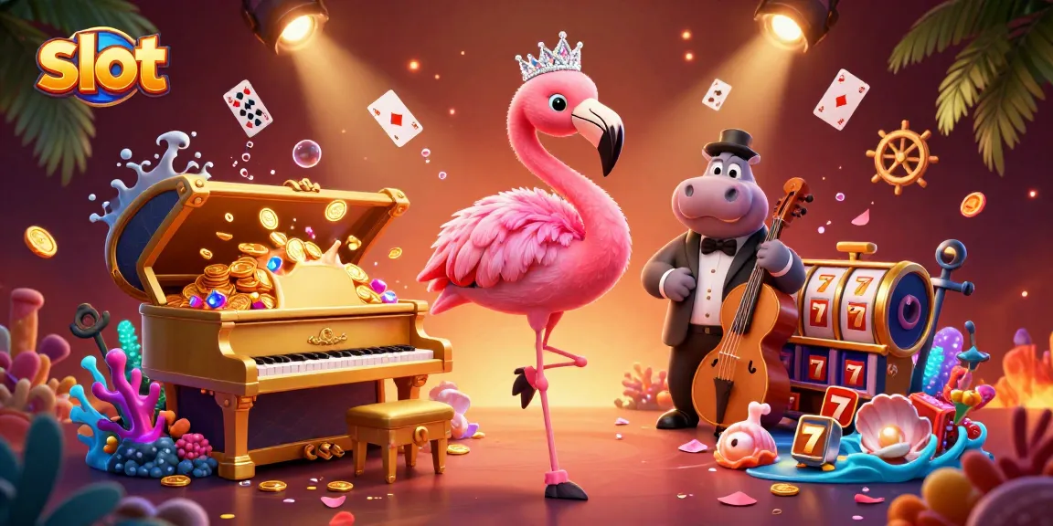 Engage with the vibrant slot scene featuring animated characters and dynamic game elements in a lively casino atmosphere.